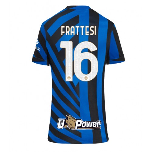 Dres Inter Milan Davide Frattesi #16 Domaci za Žensko 2024-25 Kratak Rukav